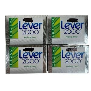 Lever 2000 Original 4 Pack Perfectly Fresh New Bar Soap 4.5oz  Old Formula